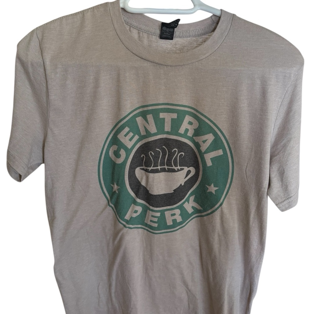 Anvil Central Perk Graphic Tee - Beige